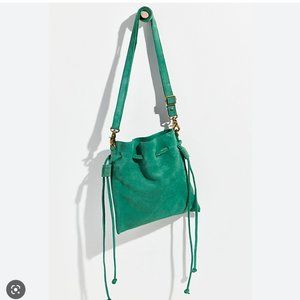 Free People Billie Suede Crossbody Green